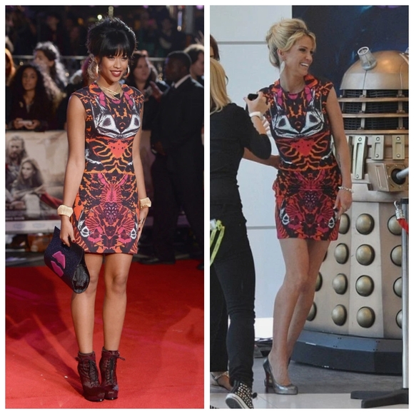 Alexander McQueen Kaleidoscope Abstract Butterfly Print Mini Dress *Altered - Picture 4 of 16